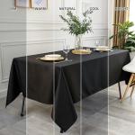 Waterproof Black Table Cloth for Dining & Events