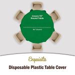Emerald Green 12-Pack Premium Plastic Tablecloths