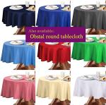Navy Blue Oil-Proof Rectangle Tablecloth, 60 x 84 Inches