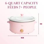 Paris Hilton 6-Quart Pink Manual Slow Cooker