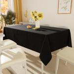 Waterproof Black Table Cloth for Dining & Events