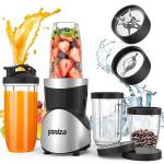 900W Smoothie Blender with 15-Piece Cup Set