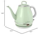 Electric Gooseneck Kettle, 1L, Fast Boil, Green