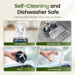 TOPZEE 1000W Personal Smoothie Blender with Travel Cups