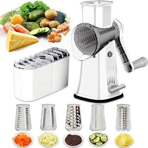 5-in-1 Rotary Cheese Grater and Vegetable Slicer