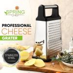 Spring Chef XL Stainless Steel Cheese Grater
