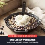 Bobby Flay 10” Pre-Seasoned Cast Iron Skillet