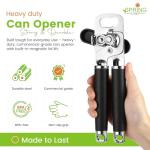 Stainless Steel Manual Can Opener with Soft Grip