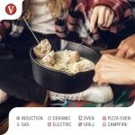 Victoria 2QT Cast Iron Melting Saucepan