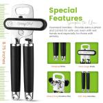 Stainless Steel Manual Can Opener with Soft Grip