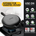 2-in-1 Pre-Seasoned Cast Iron Dutch Oven Set