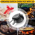2-in-1 Pre-Seasoned Cast Iron Dutch Oven Set