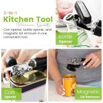 Stainless Steel Manual Can Opener with Soft Grip