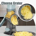 KEOUKE Hand Crank Cheese Grater with 3 Blades