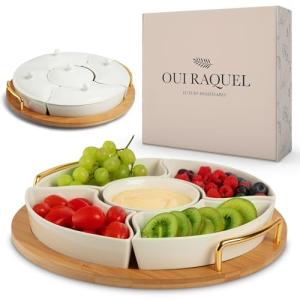 Chip and Dip Serving Set with Lazy Susan