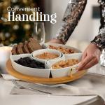 Chip and Dip Serving Set with Lazy Susan