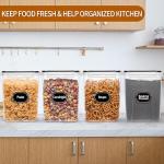 Large Airtight Food Storage Containers - 4 Pack