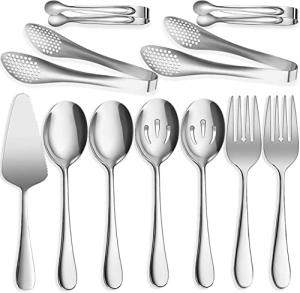 11-Piece Stainless Steel Serving Utensil Set