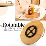 Chip and Dip Serving Set with Lazy Susan