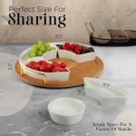 Chip and Dip Serving Set with Lazy Susan