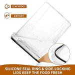 Large Airtight Food Storage Containers - 4 Pack