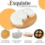 Chip and Dip Serving Set with Lazy Susan