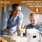 Large Airtight Food Storage Containers - 4 Pack