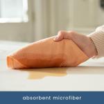 50 Pack Reusable Microfiber Cleaning Cloths, Coral