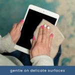 50 Pack Reusable Microfiber Cleaning Cloths, Coral