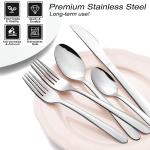 72-Piece Stainless Steel Flatware Set for 12