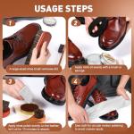 16PCS Leather Shoe Polish Kit with Brushes