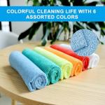 Ultra-Absorbent Microfiber Cleaning Cloths, 12 Pack