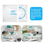 Large 2-Tier Dish Drying Rack with Utensil Holder