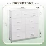 WLIVE 9-Drawer Fabric Storage Tower for Bedroom