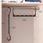 6 Pack Space-Saving Closet Organizers and Hangers