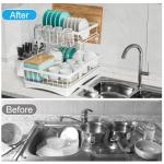 Large 2-Tier Dish Drying Rack with Utensil Holder