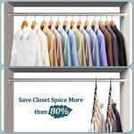 6 Pack Space-Saving Closet Organizers and Hangers