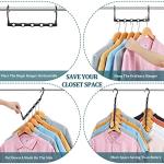6 Pack Space-Saving Closet Organizers and Hangers