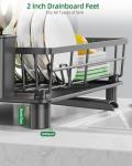 CosyPic Stainless Steel Dish Drying Rack with Drainboard