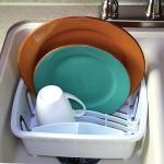 Camco RV Mini Dish Drainer with Tray - White