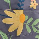 Floral Apron Set with Pockets for Women