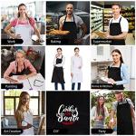 2 Pack Cotton Aprons with Pockets - Black