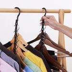 6 Pack Space-Saving Closet Organizers and Hangers