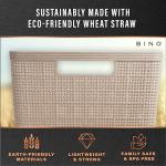 BINO Woven Plastic Baskets - 5-Pack Natural