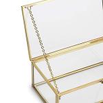 Vintage Glass Keepsake Box for Jewelry Storage