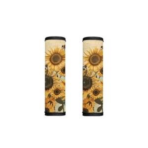 Sunflower Print Refrigerator Handle Covers - 2 Pack