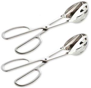 KEBE 2-Pack Stainless Steel Serving Tongs