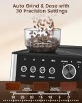 20-Bar Espresso Machine with Built-in Grinder and Frother