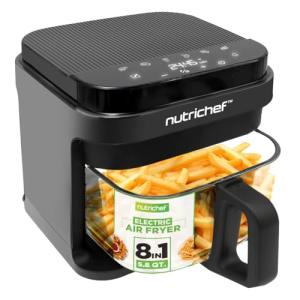 Nutrichef 5.8 Quart Air Fryer with Presets