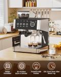 20-Bar Espresso Machine with Built-in Grinder and Frother
